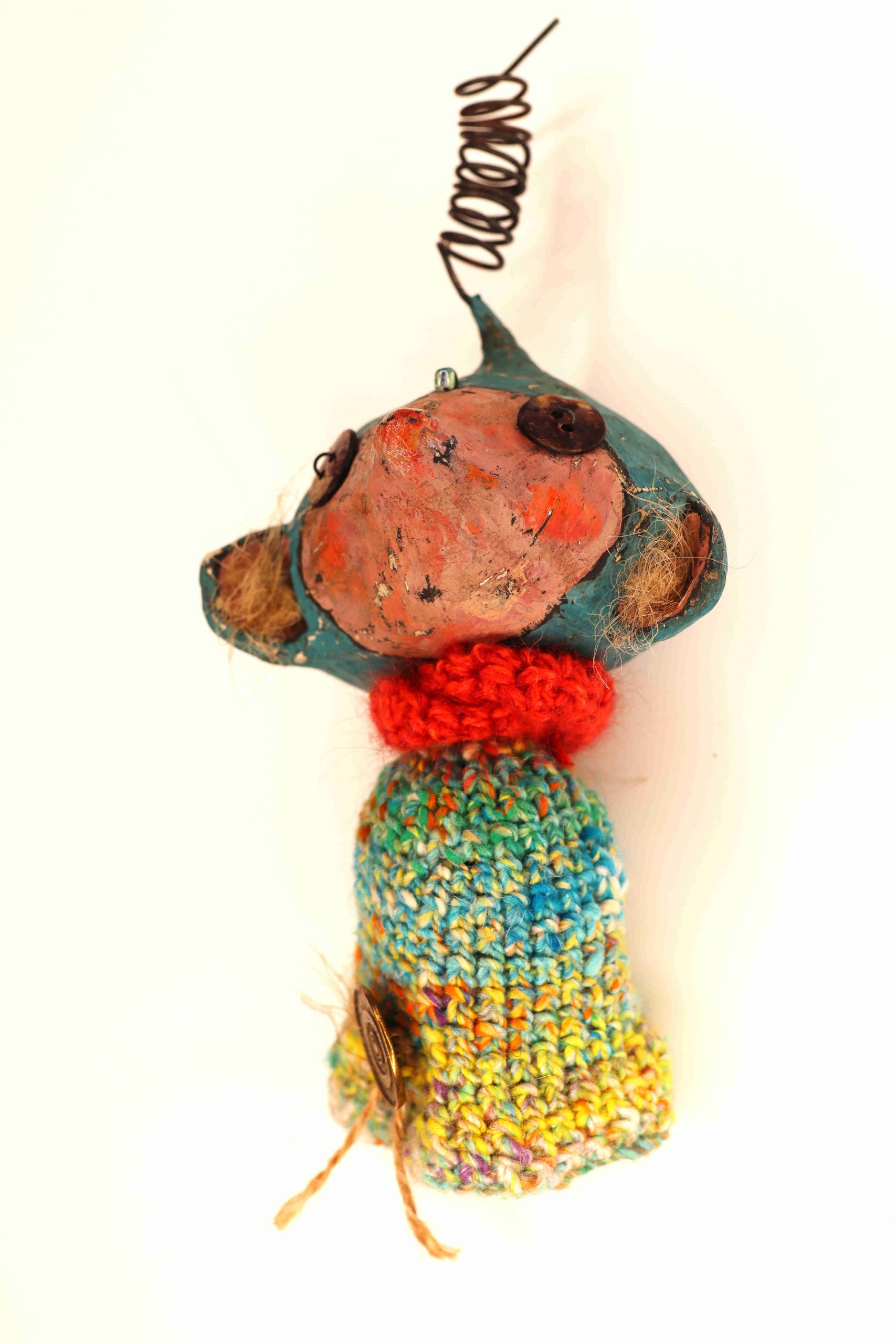 Fanciful figurine magnet in papier mâché - Image 4