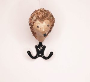 Patère Hérisson en papier mâché