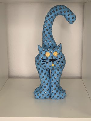 Sculpture et cale-porte en forme de chat